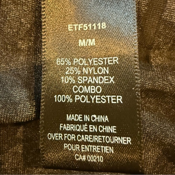 Edit by Jeanne Beker Sweater Velour Sheer Black Blue Geometric Crew Neck Sz M - Picture 11 of 11